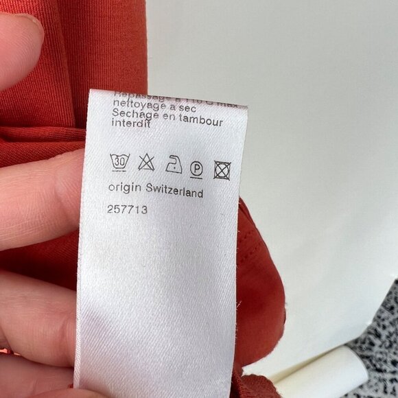 Akris Punto scoop neck Tshirt, orange, Size 12 - Picture 10 of 11